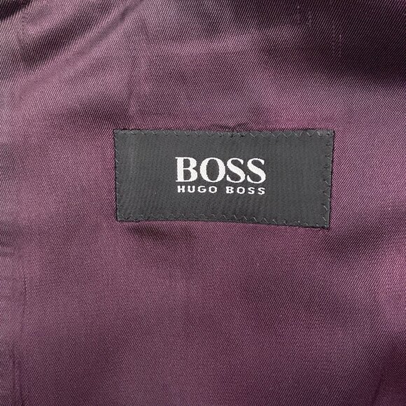 BOSS Hugo Boss Blazer Men 42 Gray Classic Career Wool USA Vintage - Picture 5 of 13